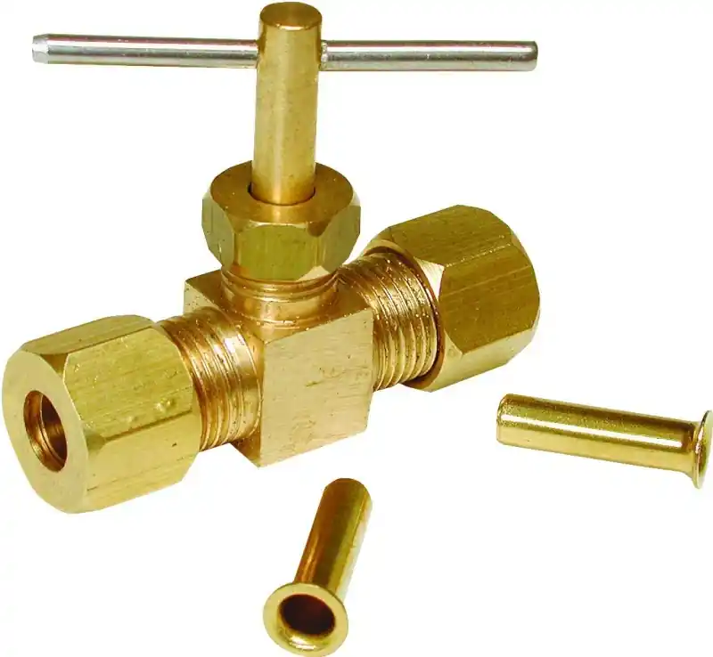 Same Day Shipping Dial 9406 Compression Needle Valve, Straight, Brass, For: Evaporative Cooler Purge Systems