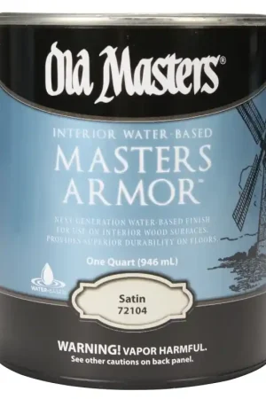 Old Masters 72104 Wood Stain, Satin, Clear, Liquid, 1 qt Budget