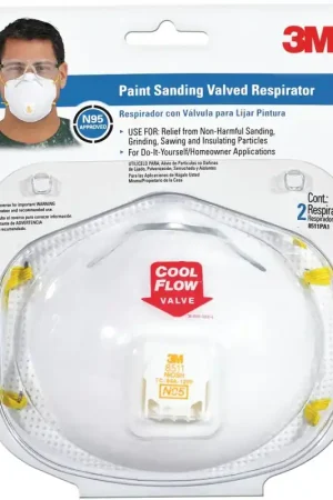 3M 8511PA1-2A/R8511- Disposable Valve Respirator, N95 Filter Class, 95 % Filter Efficiency, White Special Offer