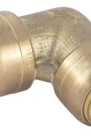 Best Choice SharkBite U4248LFA Pipe Elbow, 1/2 in, 90 deg Angle, Brass/Polybutylene, 200 psi Pressure