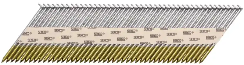 Affordable Senco HC27APBX Series Collated Nail, Paper Tape Collation, 3 in L, Steel, Bright Basic, Offset Full Round Head.