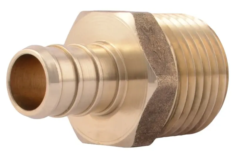 Premium SharkBite UC120LFA10 Pipe Adapter, 1/2 in, MNPT, PEX-B, Brass, 80 to 160 psi Pressure