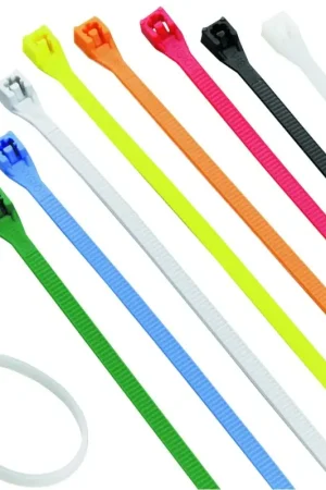 Calterm 73242 Cable Tie, 2 in Max Bundle Dia, 6/6 Nylon, Assorted, 8 in L Last Chance