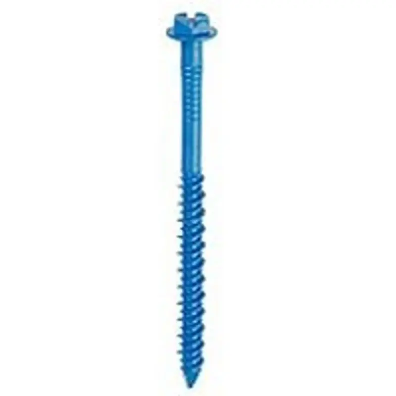 Direct From Factory Tapcon 24305 Screw Anchor, 1-3/4 in L, Hex Drive, Steel, Climaseal, 75 PK, 3/16 in Drive