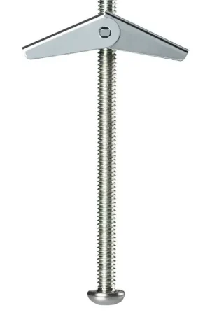 Budget Cobra Anchors 086M Spring Toggle Bolt, 3 in L, Steel, 95 lb, 25/PK