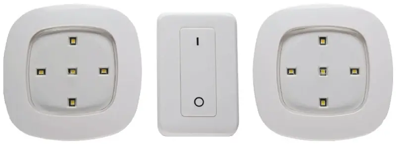 Discount Fulcrum 30022-308 Remote Control Lighting System, 120 VAC, AA and AAA Battery, 5-Lamp, LED Lamp, 35, White