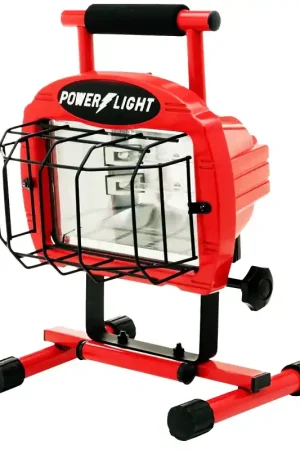 CCI L38DB Work Light, 600 W, 3-Lamp, Halogen Lamp, 10,800 Lumens Lumens, Red Holiday Sale