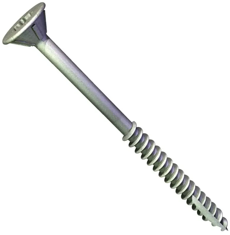 Grabber Construction GTIE4RP Structural Framing Screw, #14 Thread, 4 in L, Coarse Thread, Flat Head, Torx Drive, 10 PK Certified