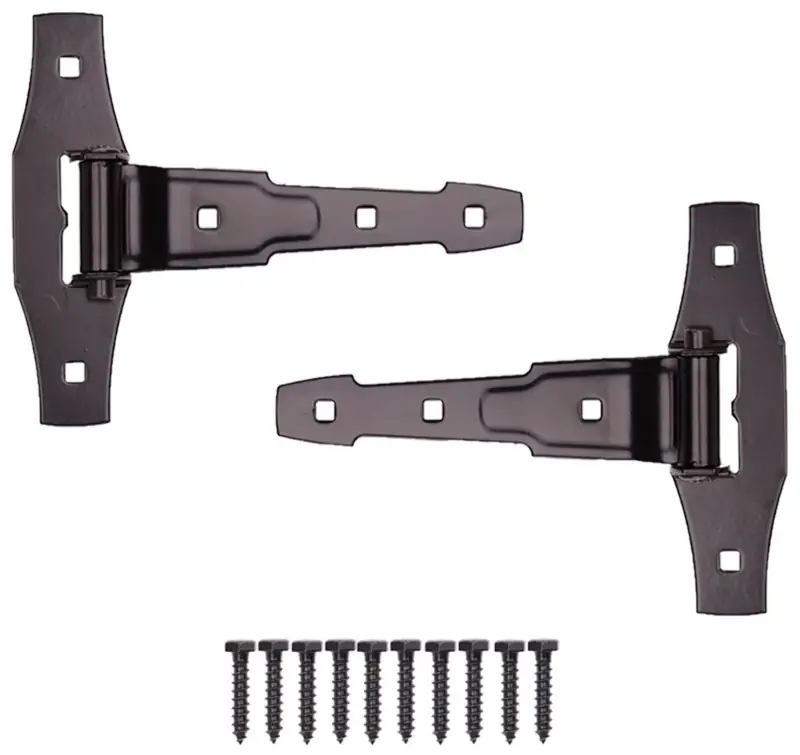 Flash Sale ProSource 33147PKB-PS T-Hinge, Steel, Black, Loose Pin Pin, 180 deg Range of Motion, 55 (Pair) lb