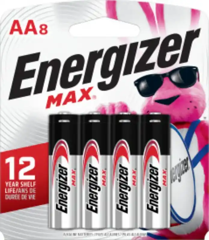 New Release BATTERY ALKALINE MAX 8 PACK/AA