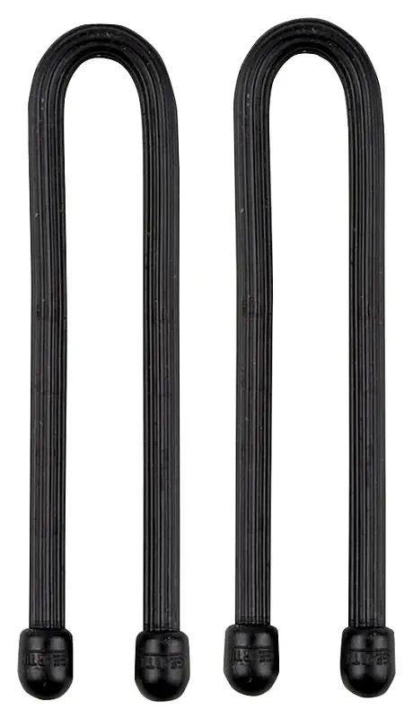 Gear Tie GT6-2PK-01 Twist Tie, Rubber, Black, 6 in L Crafted