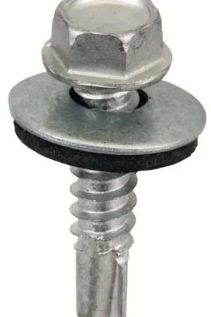 Acorn SW-MM1212G250 Screw, #12 Thread, Hex Drive, Self-Drilling, Self-Tapping Point, Galvanized Steel Bargain