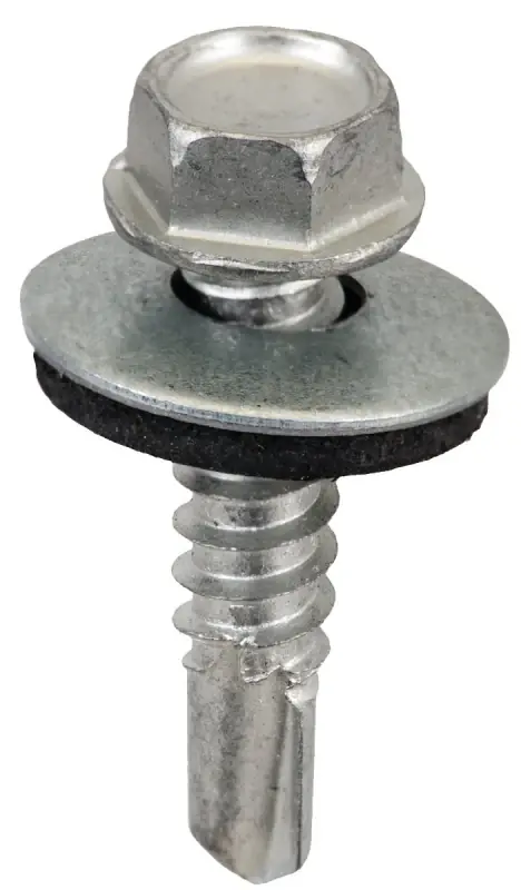 Acorn SW-MM1212G250 Screw, #12 Thread, Hex Drive, Self-Drilling, Self-Tapping Point, Galvanized Steel Bargain