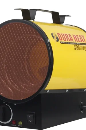 Budget Dura Heat EUH4000 Air Heater, 20 A, 240 V, 3750 W, 12,800 Btu Heating, Yellow