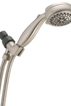 Delta 75701CSN Hand Shower, 1/2 in Connection, 2.5 gpm, 7-Spray Function, Satin Nickel, 6 ft L Hose Popular