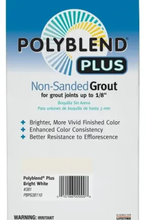 Special Offer Custom Polyblend PBPG38110 Non-Sanded Grout, Bright White, 10 lb Box