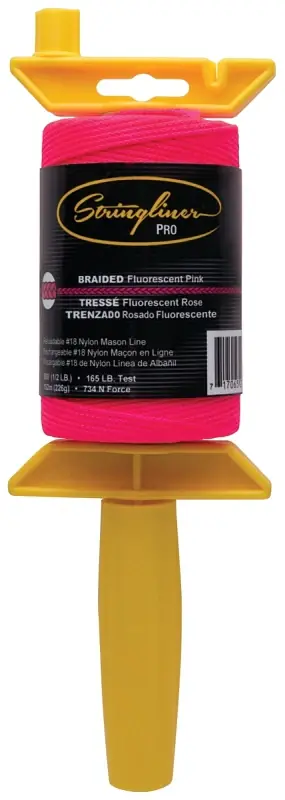 Cheap Stringliner 25462 Line Reel, 500 ft L Line, Fluorescent Pink Line, 1/2 in Dia