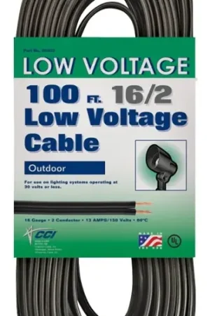 CCI 55213143 Lighting Cable, 16 ga Wire, 2 -Conductor, 100 ft L Weekend Sale
