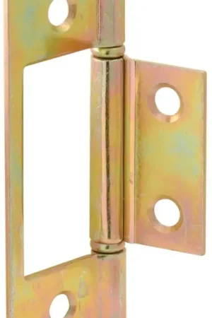 Best Price Prime-Line N 6656 Door Hinge, 1 in W Frame Leaf, 3 in H Frame Leaf, Steel, Brass
