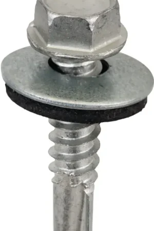 Acorn SW-MM121G250 Screw, #12 Thread, Hex Drive, Self-Tapping Point, Galvanized Steel, 250/BAG Time-Limited