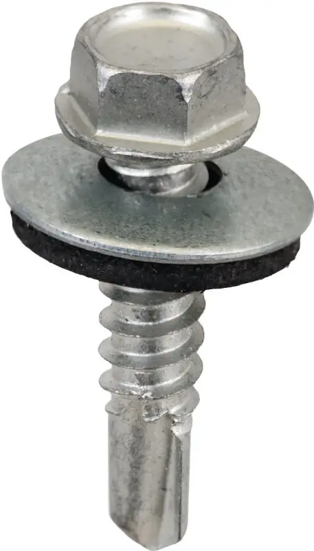 Acorn SW-MM121G250 Screw, #12 Thread, Hex Drive, Self-Tapping Point, Galvanized Steel, 250/BAG Time-Limited