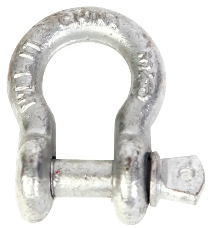 Fan Favorite Baron 193LR-3/4 Anchor Shackle, 3/4 in Trade, 4.75 ton Working Load, Steel, Galvanized