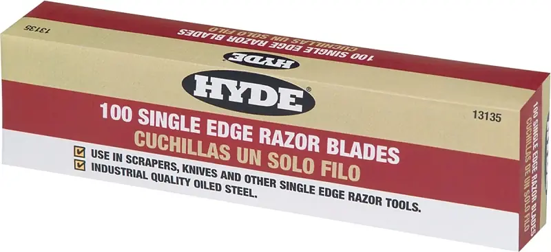 Hyde 13135 Blade, Razor, 1-Edge Blade, 3/4 in W Blade, Steel Blade In Demand