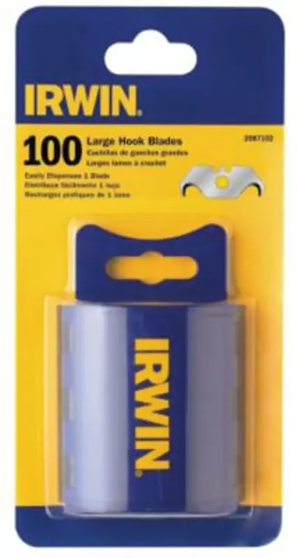 Fresh Stock Irwin 2087102 Utility Blade with Dispenser, Carbon Steel, 2-Point