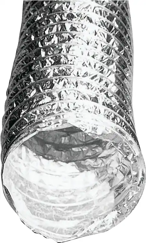 New Release Builder's Best 110224 Foil Duct, 8 ft L, Class 1 Pressure Class, Aluminum/Polyester