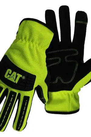 Best Price Cat CAT0122502X Utility Gloves, Men's, 2XL, Open Cuff, Spandex, Green