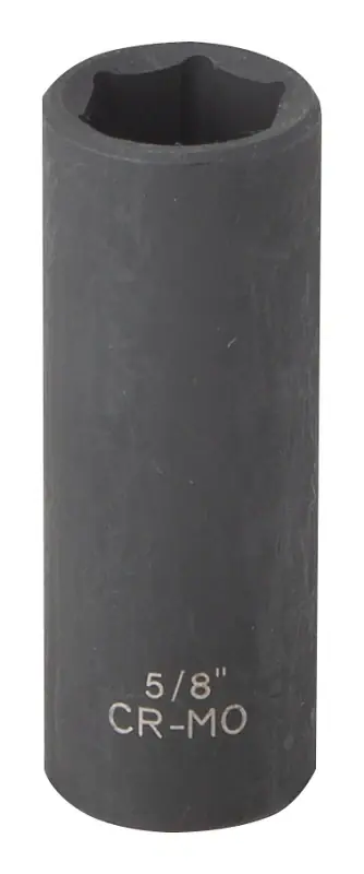Trending Vulcan MT6580 Deep Impact Socket, 5/8 in Socket, 3/8 in Drive, Deep Drive, 6-Point, Chrome Molybdenum Steel