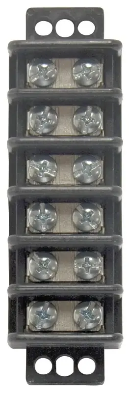 Buy Online Gardner Bender GTB-406 Terminal Block, 600 V, 30 A, 6-Pole, 2-Row