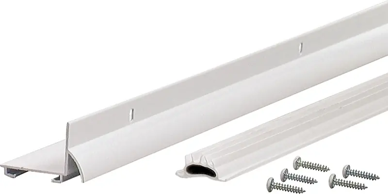 M-D DB001 Series 81935 Door Bottom with Drip Cap, White, 36 in L, 1-1/4 in W, 1-1/4 in H, Aluminum Deal