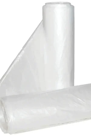 ALUF Plastics Hi-Lene Series HCR-242406C Anti-Microbial Coreless Can Liner, 7 to 10 gal, HDPE, Clear One Day Deal