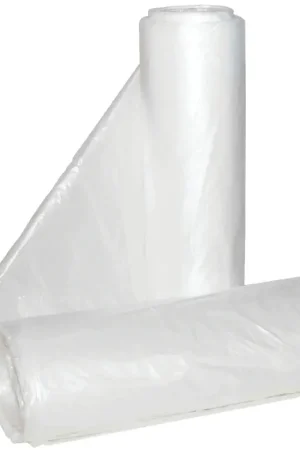 ALUF Plastics Hi-Lene Series HCR-366017C Anti-Microbial Coreless Can Liner, 50 to 55 gal, HDPE, Clear Flash Sale