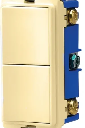 Top Rated Eaton Cooper Wiring 7700 7728V-SP Combination Switch, 15 A, 120/277 V, PVC Housing Material, Ivory