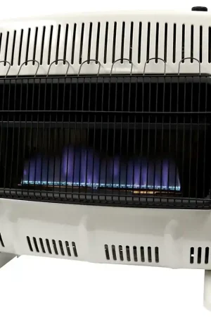 Best Seller Mr. Heater MHVFDF30BFT Series Vent-Free Blue Flame Heater, 1000 sq-ft Heating Area, 20 lb Fuel Tank, 30,000 Btu