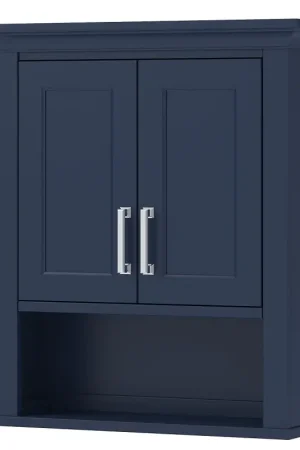 Price Drop Craft + Main LSBW2428 Bathroom Cabinet, 2-Door, 1-Shelf, Wood, Aegean Blue