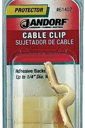 Trusted Brand Jandorf 61407 Cable Clip, Nylon, Natural