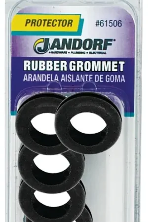 Brand New Jandorf 61506 Grommet, 7/16 in ID, 3/4 in OD, Rubber, Black, 1/4 in Thick Panel