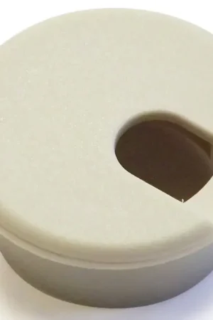 Time-Limited Jandorf 61600 Desk Grommet, 1-1/2 in Dia Cable, Polystyrene, Almond