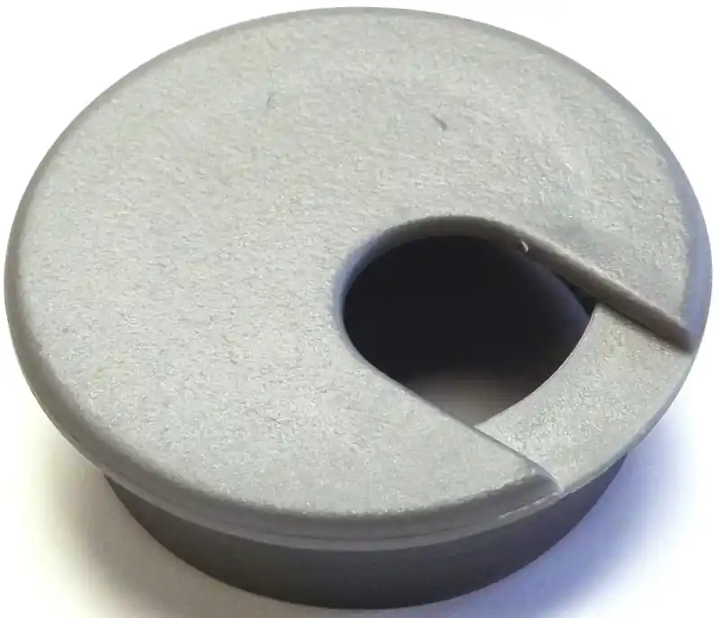 Price Cut Jandorf 61617 Desk Grommet, 2 in Dia Cable, Polystyrene, Silver