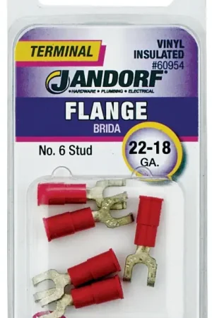Bargain Jandorf 60793 Ring Terminal, 8 AWG Wire, 3/8 in Stud
