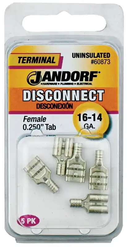 Weekend Sale Jandorf 60873 Disconnect Terminal, 16 to 14 AWG Wire, Copper Contact