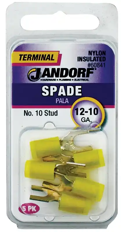 Exclusive Offer Jandorf 60893 Hook Terminal, 16 to 14 AWG Wire, #10 Stud, Vinyl Insulation, Copper Contact, Blue