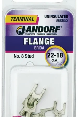 Weekend Sale Jandorf 60949 Disconnect Terminal, 22 to 18 AWG Wire, Vinyl Insulation, Copper Contact, Red