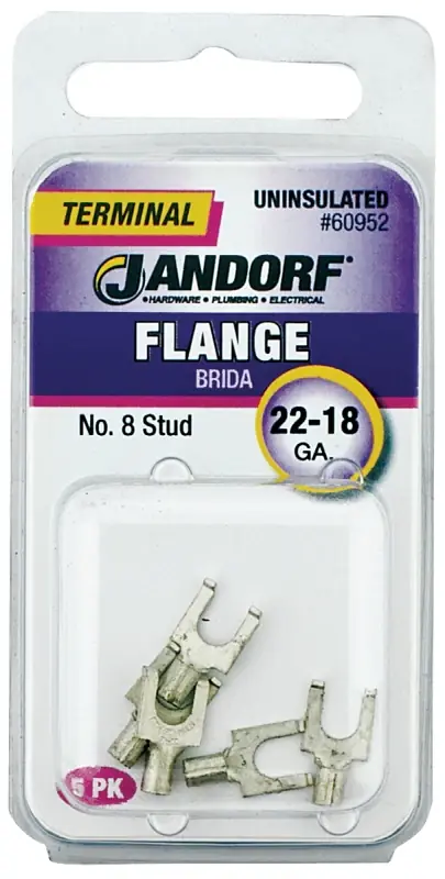 Weekend Sale Jandorf 60949 Disconnect Terminal, 22 to 18 AWG Wire, Vinyl Insulation, Copper Contact, Red