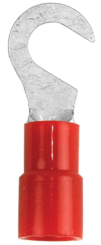 While Supplies Last Jandorf 60974 Ring Terminal, 22 to 18 AWG Wire, #10 Stud, Vinyl Insulation, Copper Contact, Red