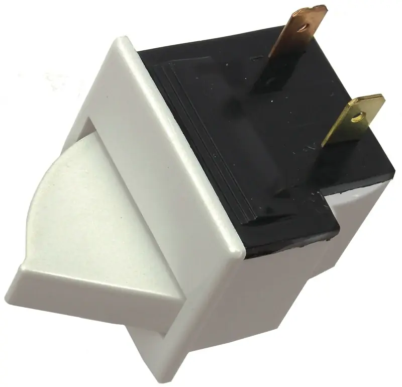 Jandorf 61008 Rocker Switch, 5 A, 250 V, SPST, Tab Terminal, White Clearance