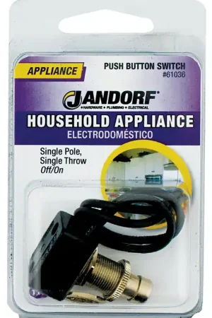 Jandorf 61036 Switch, 5/10 A, 125/250 V, SPST, Lead Wire Terminal Last Chance